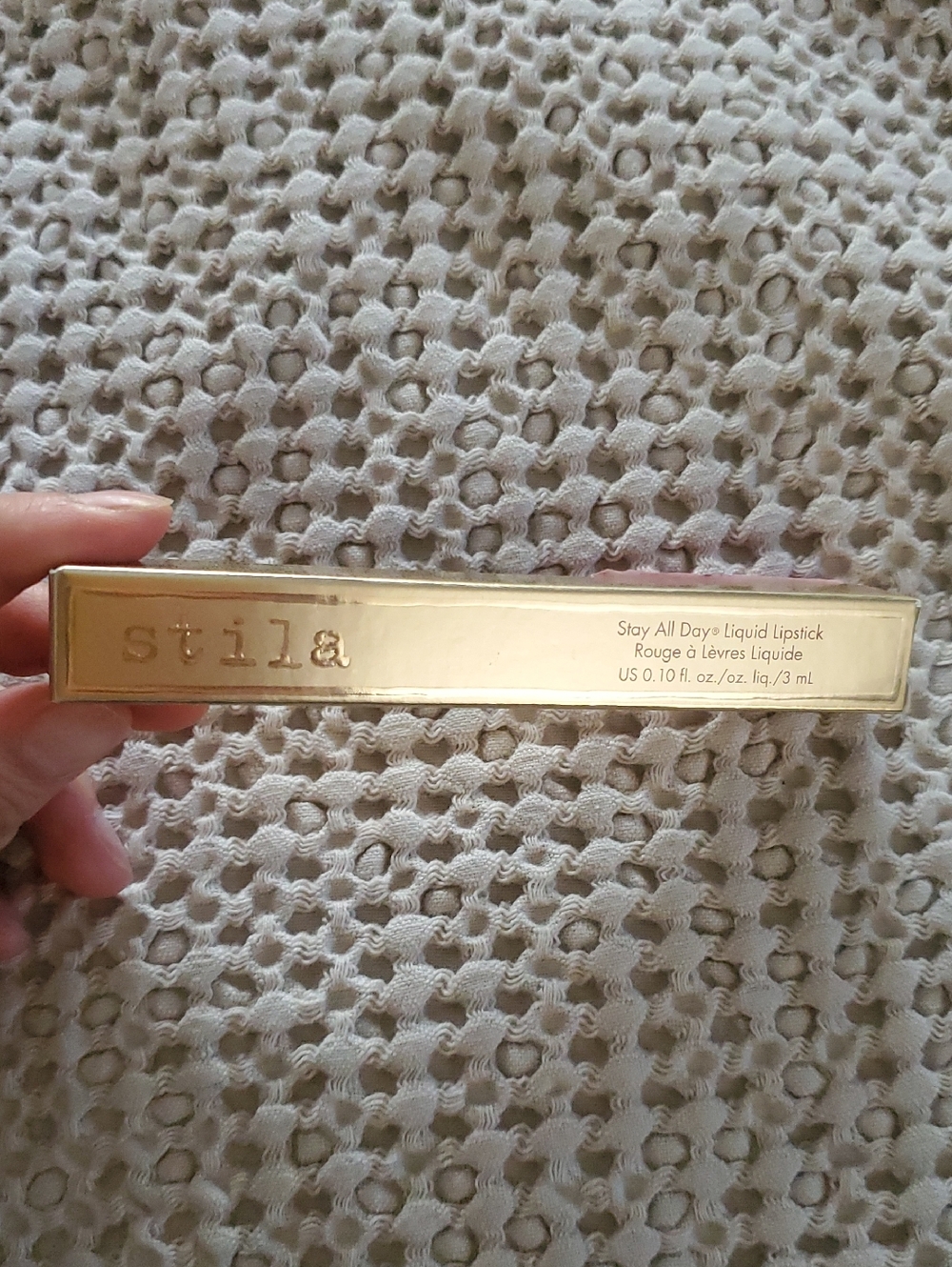 Stila Metallic Gold Stay All Day Liquid Lipstick Box